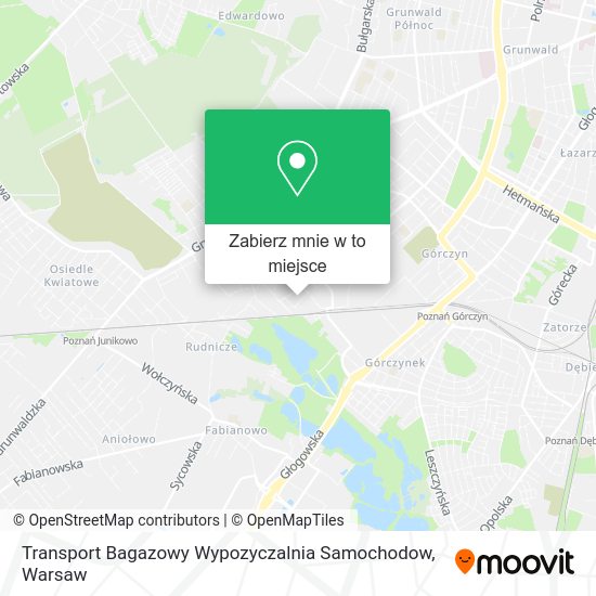 Mapa Transport Bagazowy Wypozyczalnia Samochodow