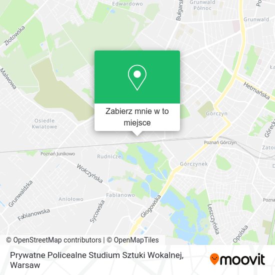 Mapa Prywatne Policealne Studium Sztuki Wokalnej