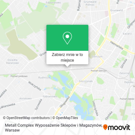 Mapa Metall Complex Wyposażenie Sklepów i Magazynów