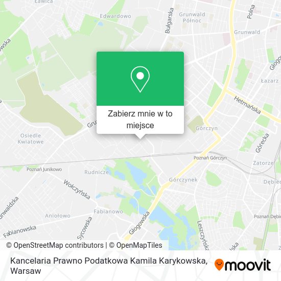 Mapa Kancelaria Prawno Podatkowa Kamila Karykowska