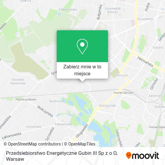 Mapa Przedsiebiorstwo Energetyczne Gubin III Sp z o O