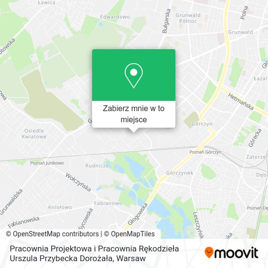 Mapa Pracownia Projektowa i Pracownia Rękodzieła Urszula Przybecka Dorożała