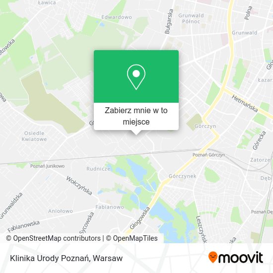 Mapa Klinika Urody Poznań