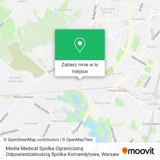 Mapa Media Medical Spółka Ograniczoną Odpowiedzialnością Spółka Komandytowa