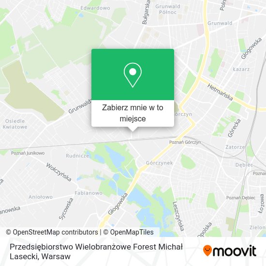 Mapa Przedsiębiorstwo Wielobranżowe Forest Michał Lasecki