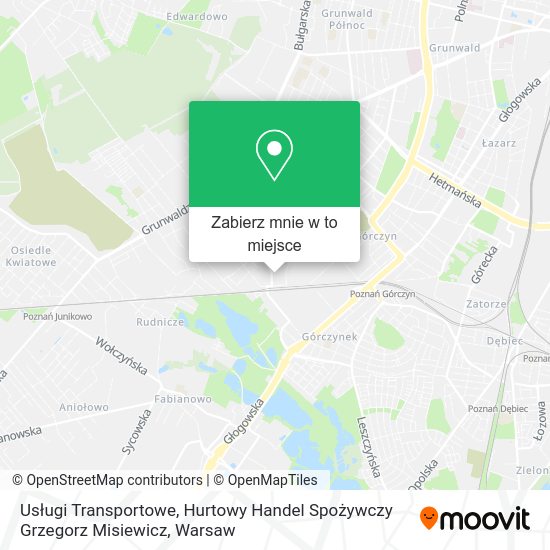 Mapa Usługi Transportowe, Hurtowy Handel Spożywczy Grzegorz Misiewicz