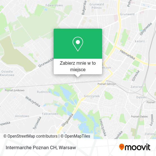 Mapa Intermarche Poznan CH