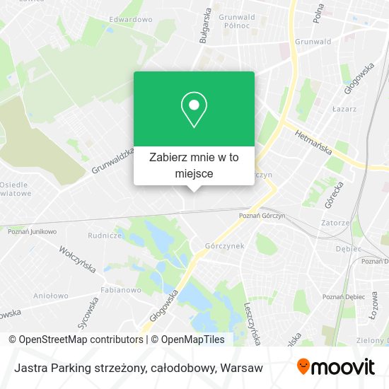 Mapa Jastra Parking strzeżony, całodobowy