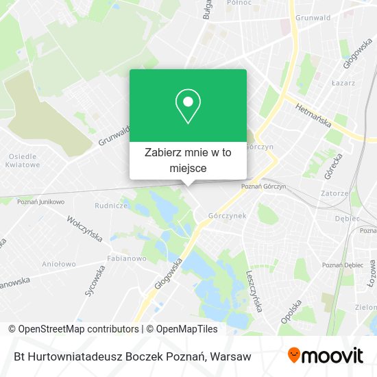 Mapa Bt Hurtowniatadeusz Boczek Poznań