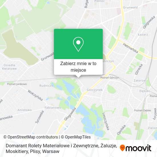 Mapa Domarant Rolety Materiałowe i Zewnętrzne, Żaluzje, Moskitiery, Plisy