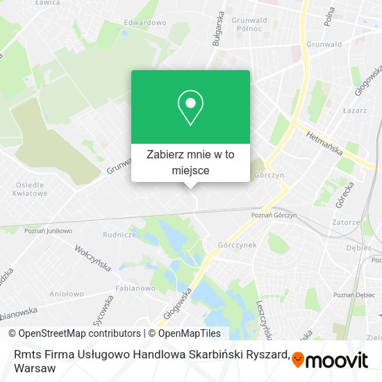 Mapa Rmts Firma Usługowo Handlowa Skarbiński Ryszard