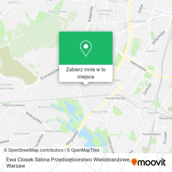 Mapa Ewa Ciosek Satina Przedsiębiorstwo Wielobranżowe