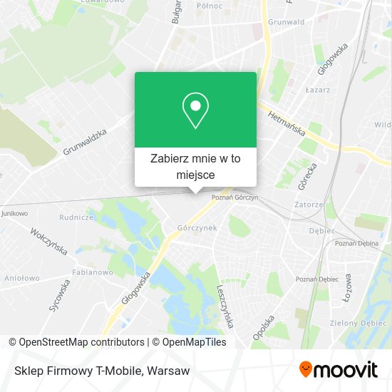 Mapa Sklep Firmowy T-Mobile