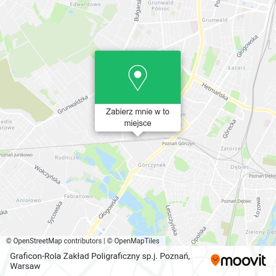 Mapa Graficon-Rola Zakład Poligraficzny sp.j. Poznań