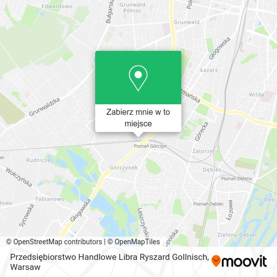 Mapa Przedsiębiorstwo Handlowe Libra Ryszard Gollnisch