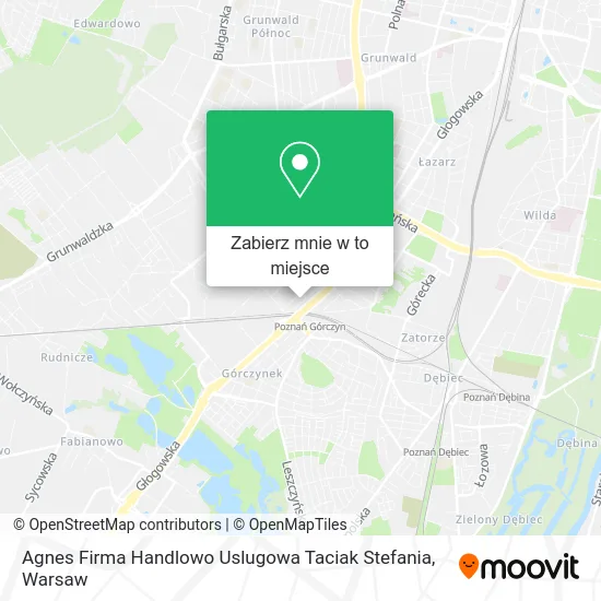 Mapa Agnes Firma Handlowo Uslugowa Taciak Stefania