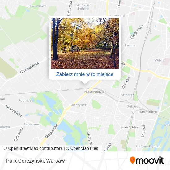 Mapa Park Górczyński