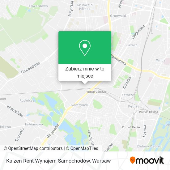 Mapa Kaizen Rent Wynajem Samochodów