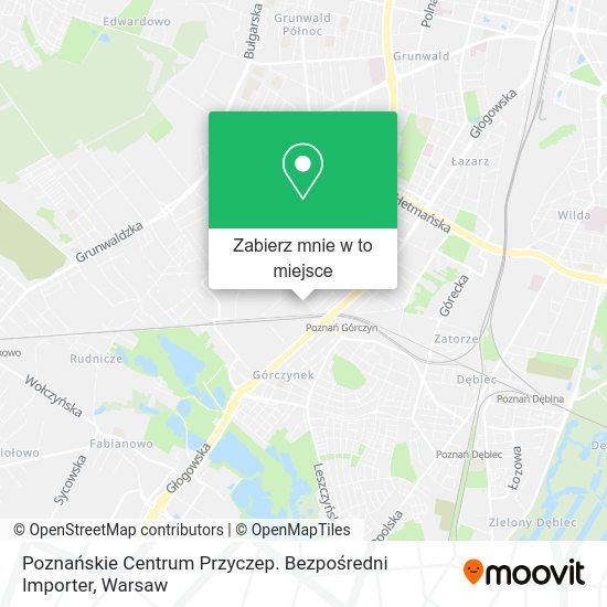 Mapa Poznańskie Centrum Przyczep. Bezpośredni Importer