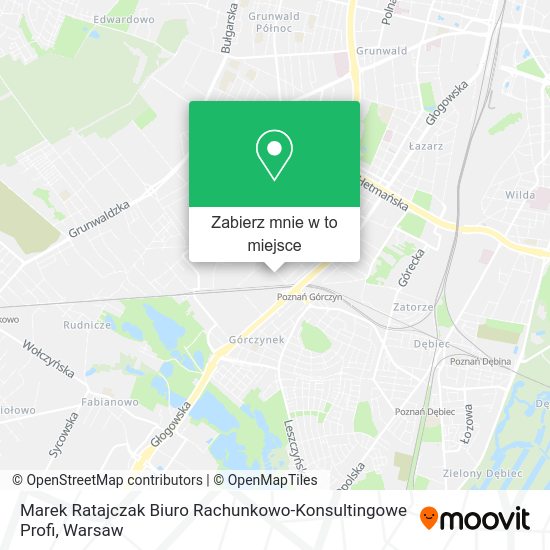 Mapa Marek Ratajczak Biuro Rachunkowo-Konsultingowe Profi