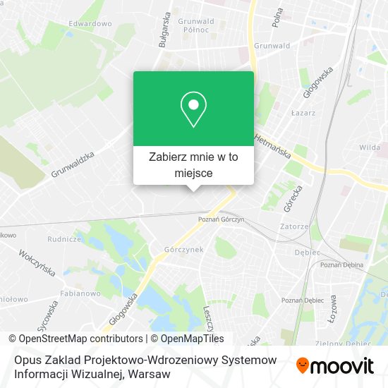 Mapa Opus Zaklad Projektowo-Wdrozeniowy Systemow Informacji Wizualnej