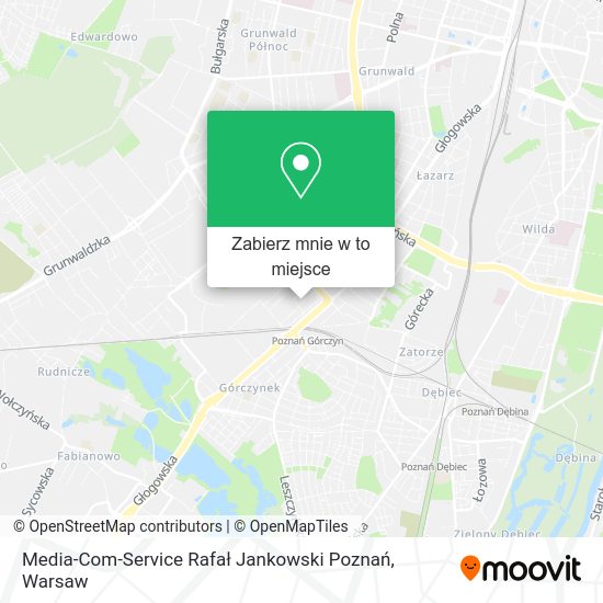 Mapa Media-Com-Service Rafał Jankowski Poznań