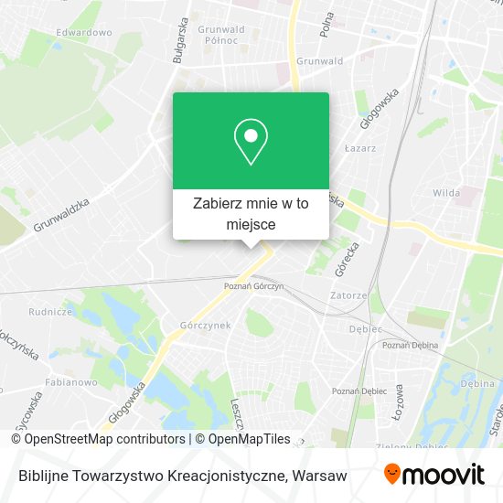 Mapa Biblijne Towarzystwo Kreacjonistyczne