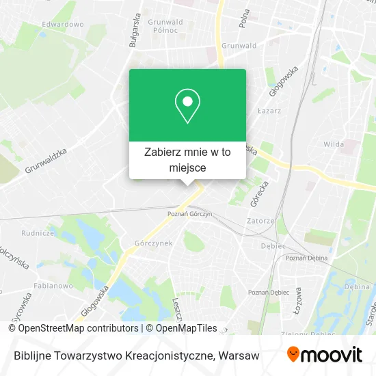 Mapa Biblijne Towarzystwo Kreacjonistyczne