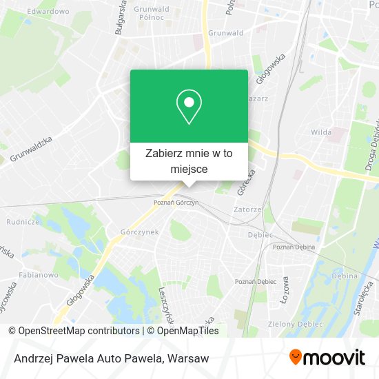 Mapa Andrzej Pawela Auto Pawela