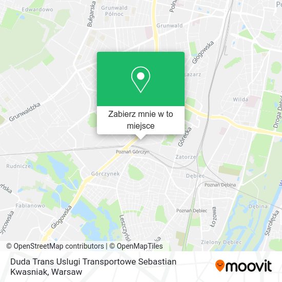 Mapa Duda Trans Uslugi Transportowe Sebastian Kwasniak
