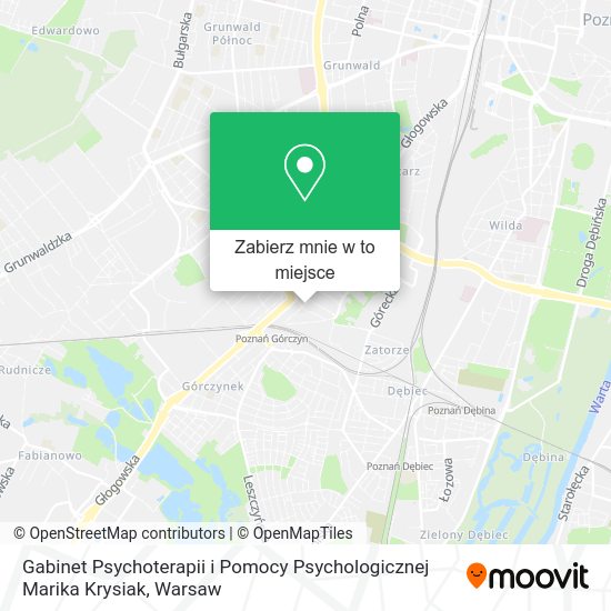 Mapa Gabinet Psychoterapii i Pomocy Psychologicznej Marika Krysiak