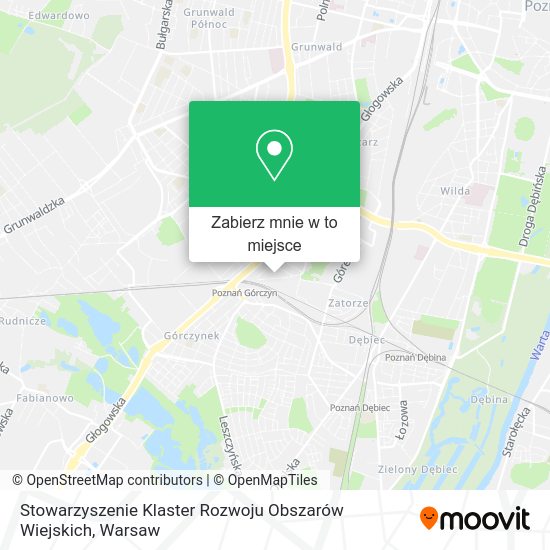 Mapa Stowarzyszenie Klaster Rozwoju Obszarów Wiejskich