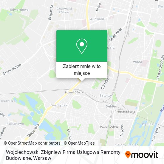 Mapa Wojciechowski Zbigniew Firma Usługowa Remonty Budowlane