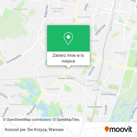 Mapa Kosciol pw. Sw Krzyza