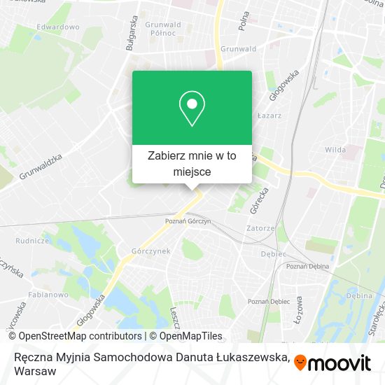 Mapa Ręczna Myjnia Samochodowa Danuta Łukaszewska