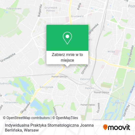 Mapa Indywidualna Praktyka Stomatologiczna Joanna Berlińska