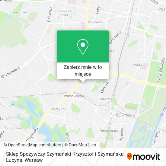 Mapa Sklep Spożywczy Szymański Krzysztof i Szymańska Lucyna