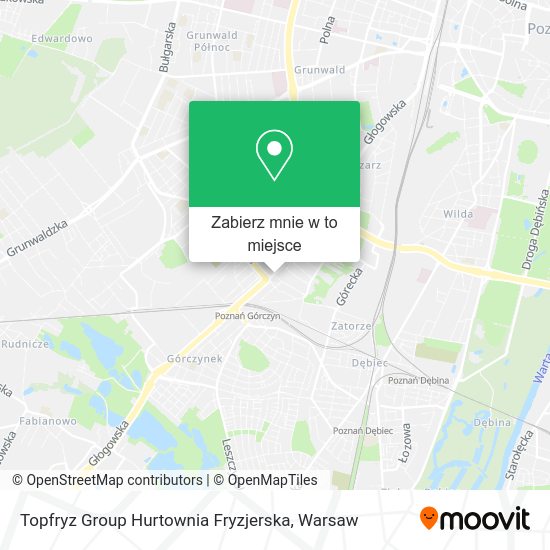 Mapa Topfryz Group Hurtownia Fryzjerska