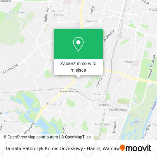 Mapa Donata Paterczyk Komis Odzieżowy - Haniel