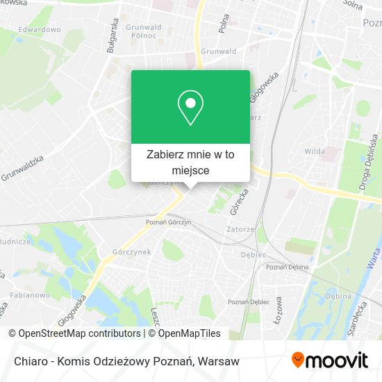 Mapa Chiaro - Komis Odzieżowy Poznań