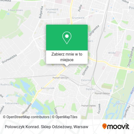 Mapa Polowczyk Konrad. Sklep Odzieżowy