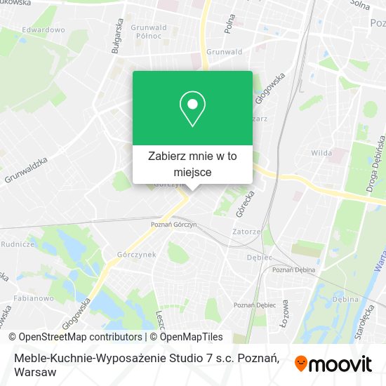 Mapa Meble-Kuchnie-Wyposażenie Studio 7 s.c. Poznań