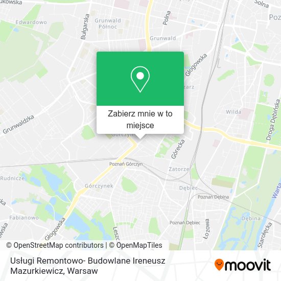 Mapa Usługi Remontowo- Budowlane Ireneusz Mazurkiewicz