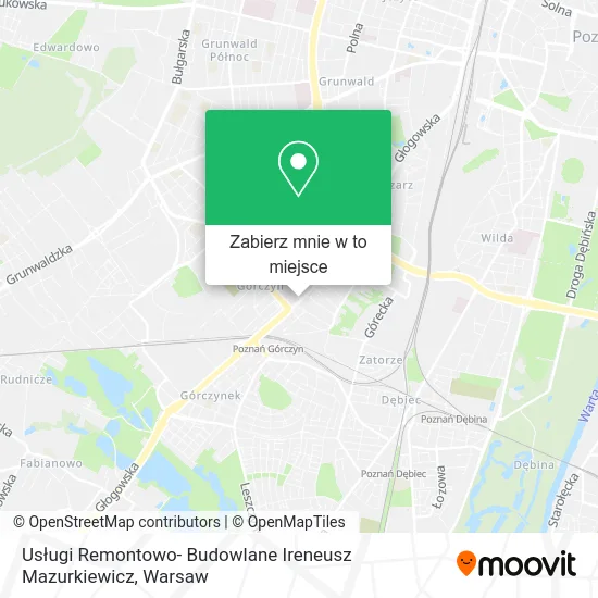 Mapa Usługi Remontowo- Budowlane Ireneusz Mazurkiewicz