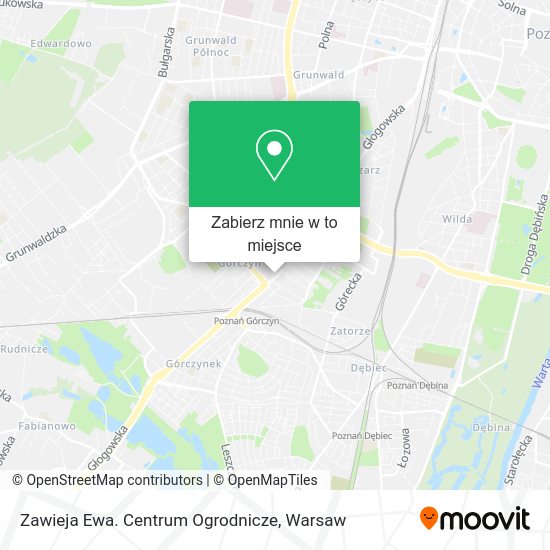 Mapa Zawieja Ewa. Centrum Ogrodnicze