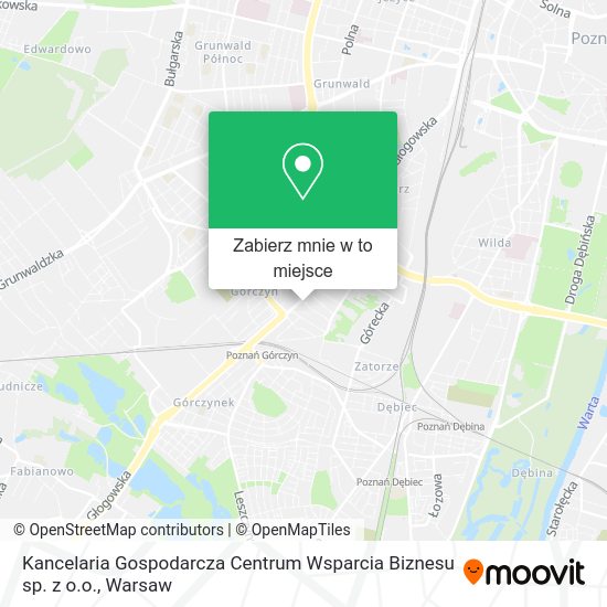 Mapa Kancelaria Gospodarcza Centrum Wsparcia Biznesu sp. z o.o.