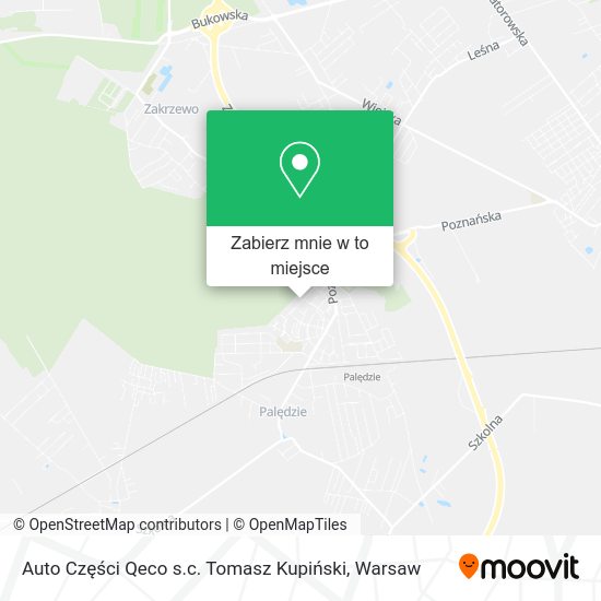 Mapa Auto Części Qeco s.c. Tomasz Kupiński