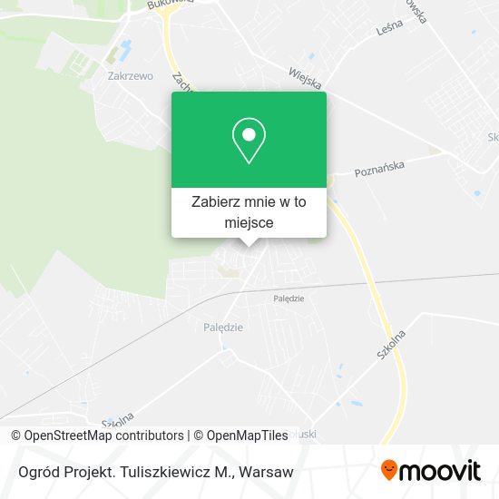 Mapa Ogród Projekt. Tuliszkiewicz M.