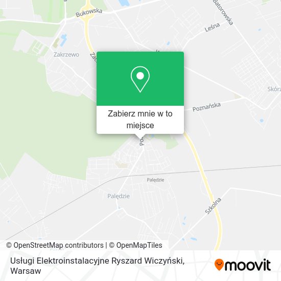 Mapa Usługi Elektroinstalacyjne Ryszard Wiczyński