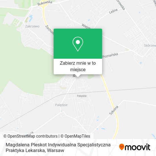 Mapa Magdalena Pleskot Indywidualna Specjalistyczna Praktyka Lekarska